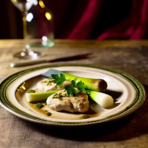 blancs de poulet aux poireaux
