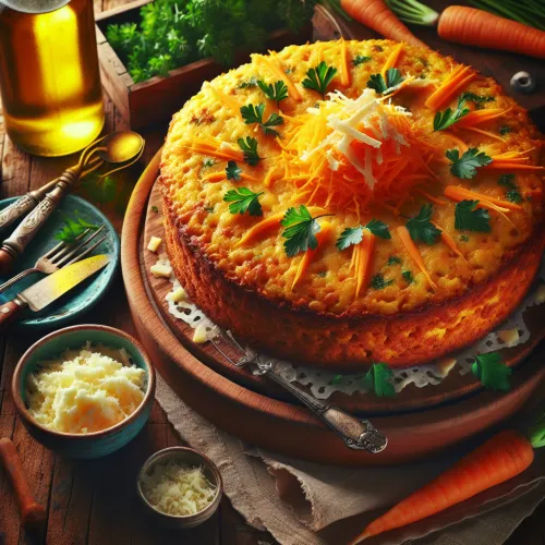 cake au pecorino carotte et persil