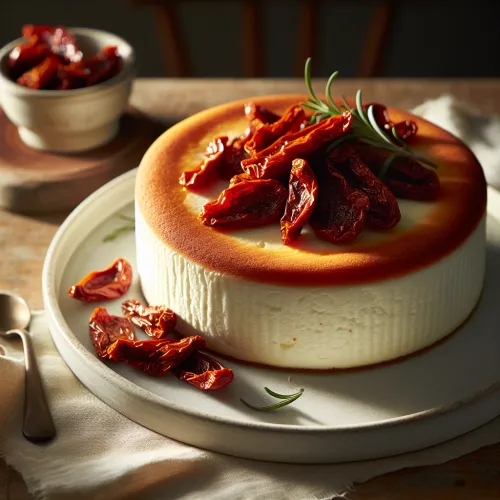 Cake de chèvre aux tomates confites