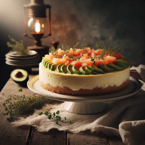 Cheesecake saumon-avocat