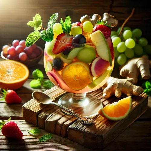 Cocktail de fruits au gingembre