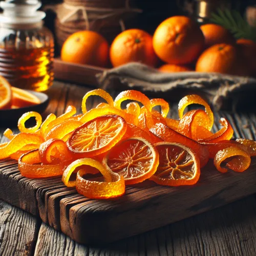 Ecorces confites d'oranges
