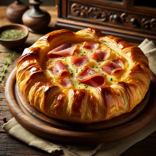 feuilleté jambon et fromage fines herbes