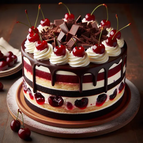 Gâteau forêt noire gastronomique