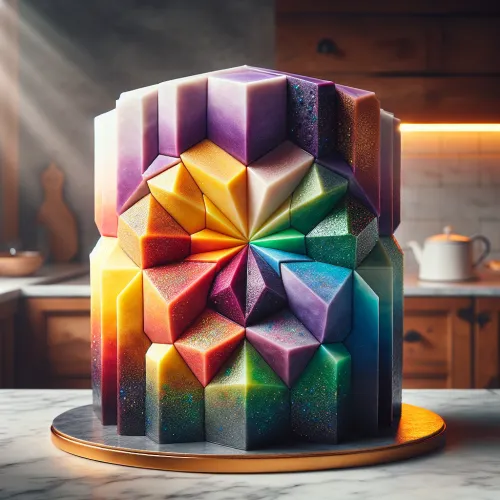 gâteau multi-facettes