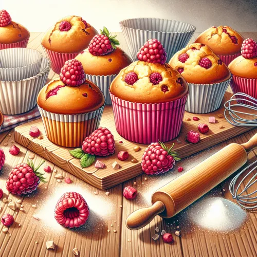 muffins aux framboises