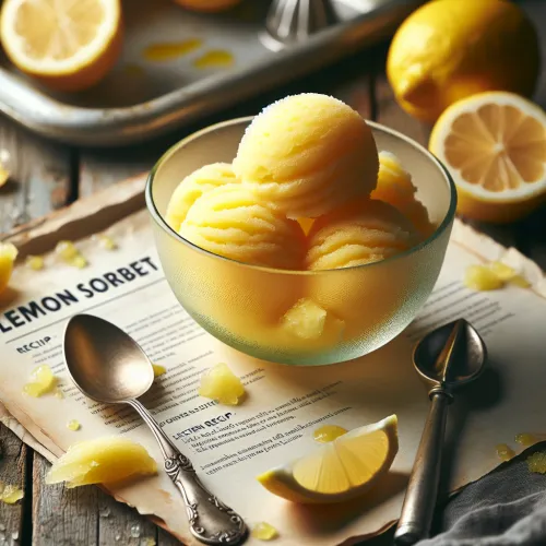 sorbet au citron