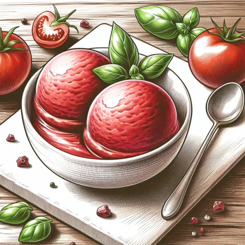 sorbet tomate basilic